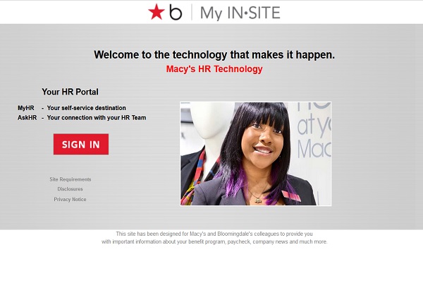 macys insite login